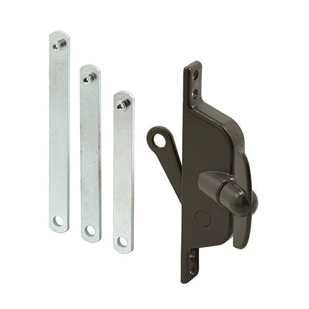 Prime-Line Jalousie Operator, Mounting Holes 3-7/8 Inch or 4-3/4 Inch On Center, Bronze (Single Pack) H 3558